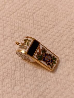 *3/$20* New Vintage Cloisonne Whistle